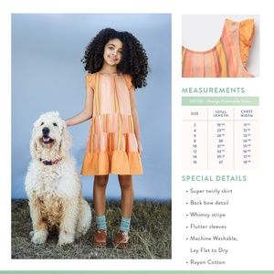 Matilda Jane - Orange Creamsicle Dress - Sz 8